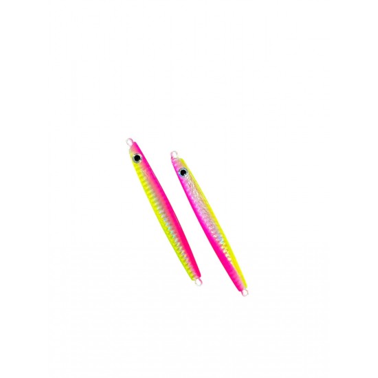 Jig Sardinha 100g Rosa e Amarelo Jig Sardinha 100g Rosa e Amarelo