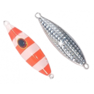 Jumping Jig Caranx 60g Laranja e Holográfico - Glow Jumping Jig Caranx 60g Laranja e Holográfico - Glow