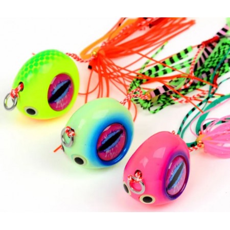 Isca Artificial Jig Tai Hubber 120g Rosa