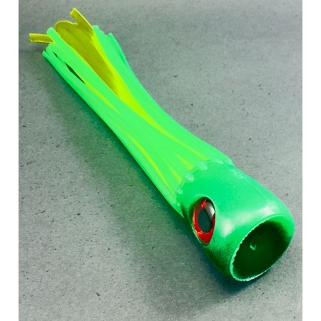 Lula Artificial Soft Para Corrico Oceânico 150mm Verde e Amarelo