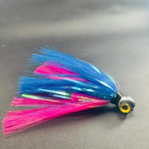 Isca Artificial Lula p/ Corrico Cabeça de Metal 17cm - DW Fishing -  Rosa e Azul