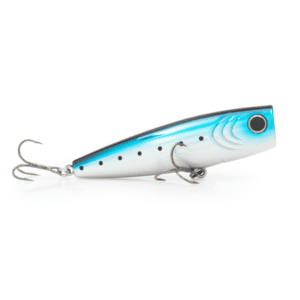 Isca Artificial Pro Boo Popper 10,5cm 26g - StrikePro - Preto, Azul e Prata