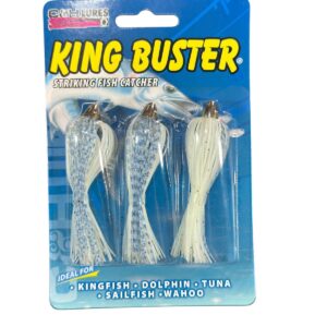 Isca Artificial King Buster - Branco e Brilho