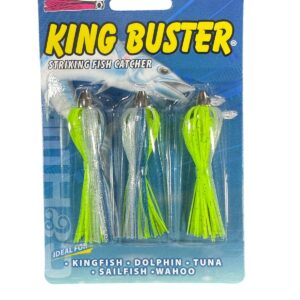 Isca Artificial King Buster - Amarelo e Azul e Transparente