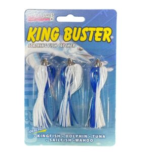 Isca Artificial King Buster - Azul e Branco 2