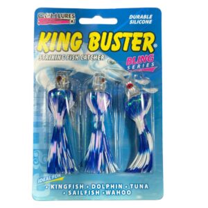 Isca Artificial King Buster BS - Azul e Branco 1