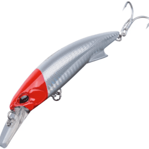 Isca Artificial  GControl Minnow 9cm 46g - Noeby - Prata / Verm