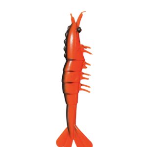 Isca Artificial Camarão 23cm - Laguna One - Laranja e Preto